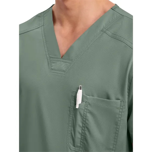 Workwear Revolution Men's Tuckable V-Neck Top... from ASI 86018 Scrub Authority / Uniform Stores