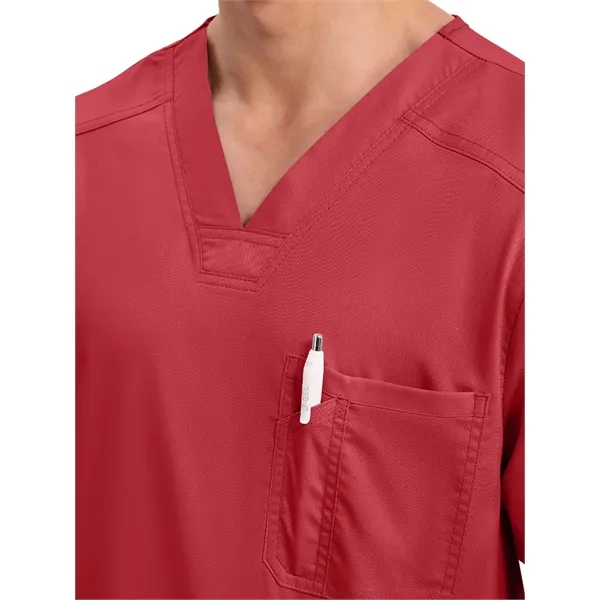 Workwear Revolution Men's Tuckable V-Neck Top... from ASI 86018 Scrub Authority / Uniform Stores