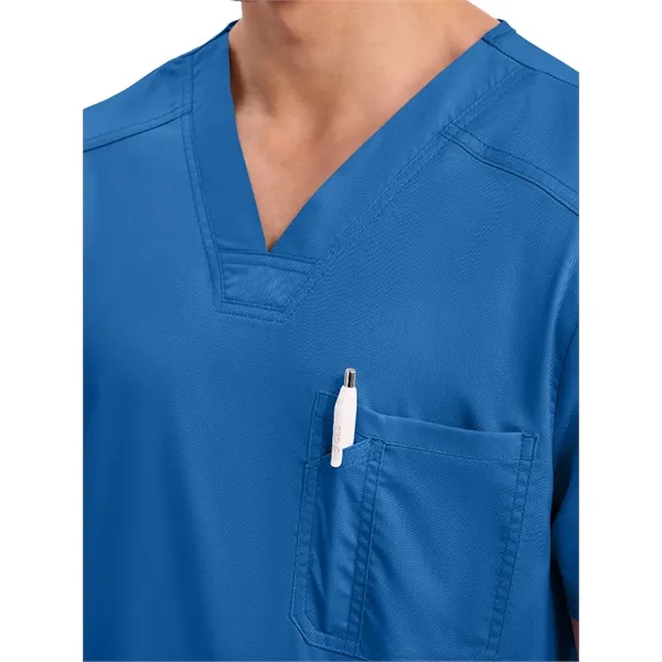 Workwear Revolution Men's Tuckable V-Neck Top... from ASI 86018 Scrub Authority / Uniform Stores