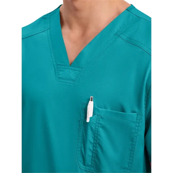 Workwear Revolution Men's Tuckable V-Neck Top... from ASI 86018 Scrub Authority / Uniform Stores