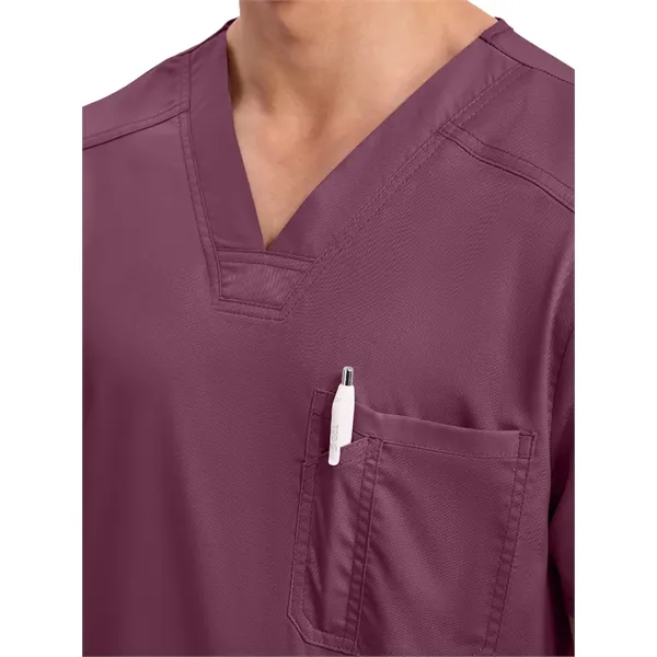 Workwear Revolution Men's Tuckable V-Neck Top... from ASI 86018 Scrub Authority / Uniform Stores