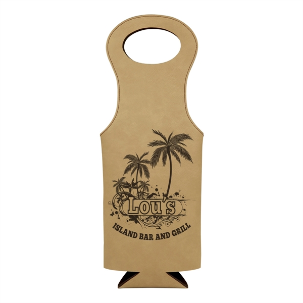 Leatherette wine bag that's water-resistant, easy to clear and features a... from ASI 74601 Calico