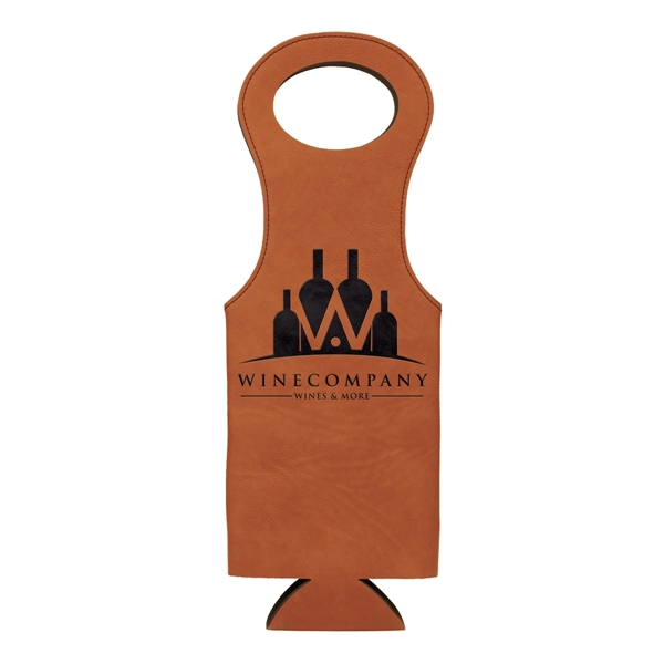 Leatherette wine bag that's water-resistant, easy to clear and features a... from ASI 74601 Calico