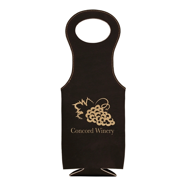 Leatherette wine bag that's water-resistant, easy to clear and features a... from ASI 74601 Calico