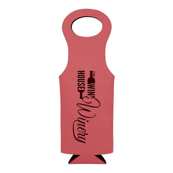 Leatherette wine bag that's water-resistant, easy to clear and features a... from ASI 74601 Calico