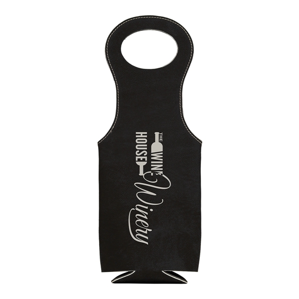 Leatherette wine bag that's water-resistant, easy to clear and features a... from ASI 74601 Calico