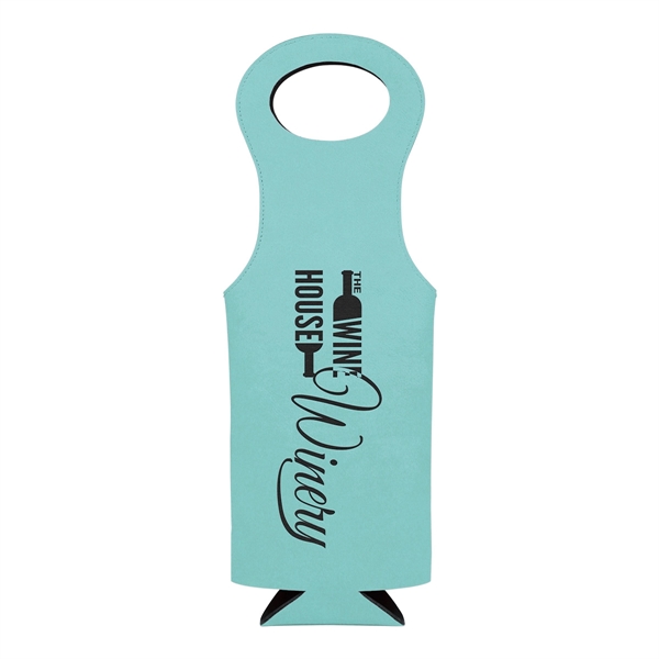 Leatherette wine bag that's water-resistant, easy to clear and features a... from ASI 74601 Calico