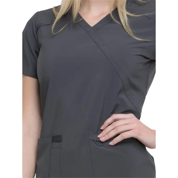 Dickies EDS Essentials Women's Mock Wrap Top... from ASI 86018 Scrub Authority / Uniform Stores
