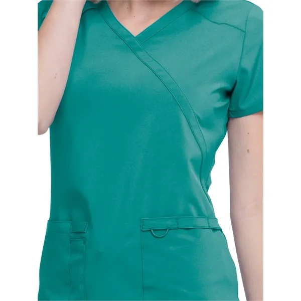 Dickies EDS Essentials Women's Mock Wrap Top... from ASI 86018 Scrub Authority / Uniform Stores