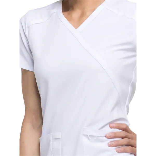 Dickies EDS Essentials Women's Mock Wrap Top... from ASI 86018 Scrub Authority / Uniform Stores