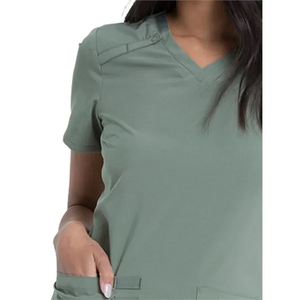Dickies EDS Essentials Women's V-Neck Top... from ASI 86018 Scrub Authority / Uniform Stores