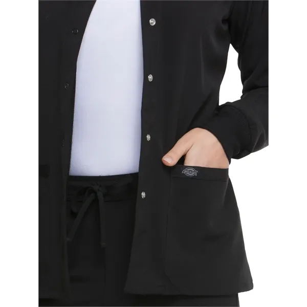 Dickies EDS Essentials Women's Snap Front Warm-up Jacket... from ASI 86018 Scrub Authority / Uniform Stores