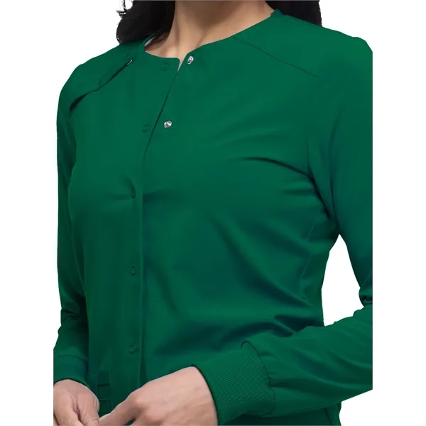 Dickies EDS Essentials Women's Snap Front Warm-up Jacket... from ASI 86018 Scrub Authority / Uniform Stores