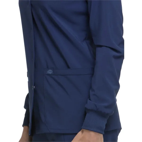 Dickies EDS Essentials Women's Snap Front Warm-up Jacket... from ASI 86018 Scrub Authority / Uniform Stores