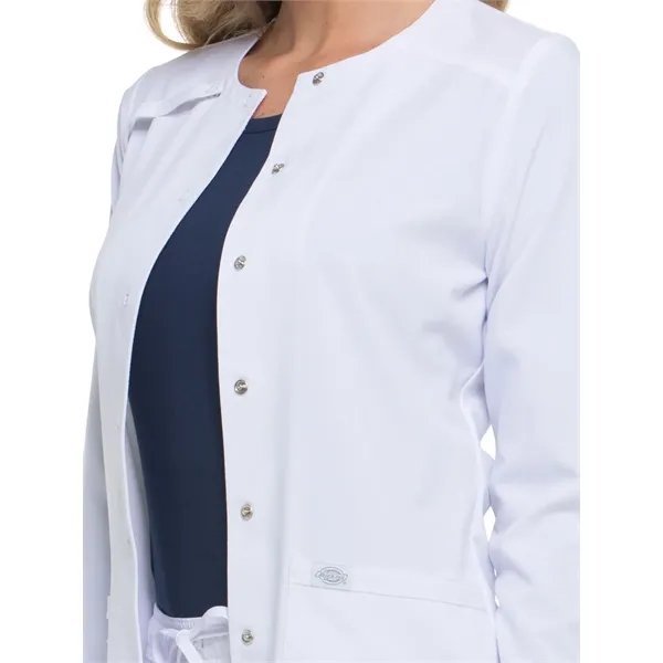 Dickies EDS Essentials Women's Snap Front Warm-up Jacket... from ASI 86018 Scrub Authority / Uniform Stores