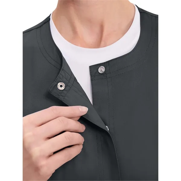 Cherokee WW Revolution Women's Snap Front Warm-Up Jacket... from ASI 86018 Scrub Authority / Uniform Stores