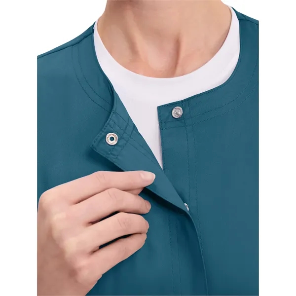 Cherokee WW Revolution Women's Snap Front Warm-Up Jacket... from ASI 86018 Scrub Authority / Uniform Stores