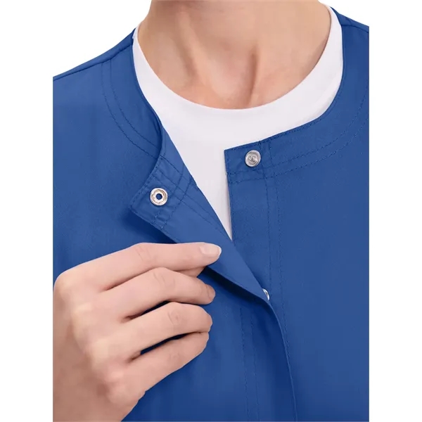 Cherokee WW Revolution Women's Snap Front Warm-Up Jacket... from ASI 86018 Scrub Authority / Uniform Stores