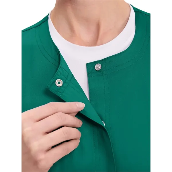 Cherokee WW Revolution Women's Snap Front Warm-Up Jacket... from ASI 86018 Scrub Authority / Uniform Stores
