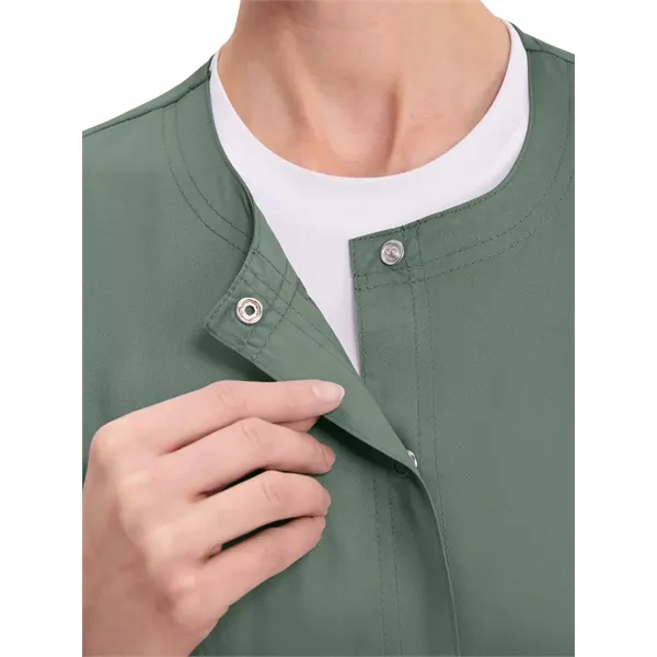 Cherokee WW Revolution Women's Snap Front Warm-Up Jacket... from ASI 86018 Scrub Authority / Uniform Stores
