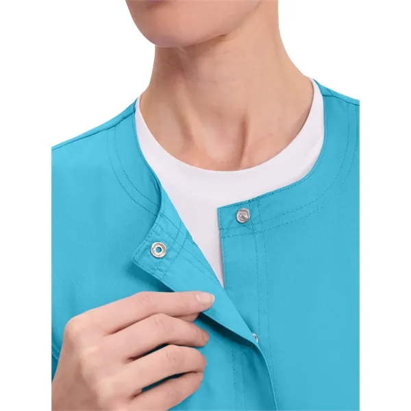 Cherokee WW Revolution Women's Snap Front Warm-Up Jacket... from ASI 86018 Scrub Authority / Uniform Stores