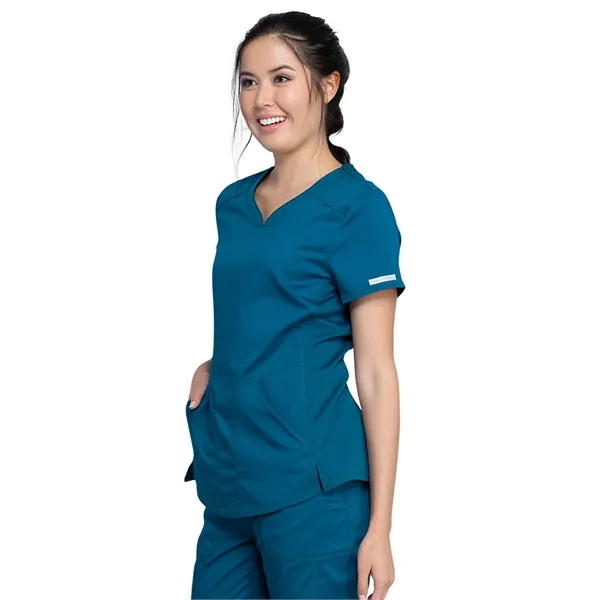 Cherokee Workwear Revolution Women's V-Neck Top... from ASI 86018 Scrub Authority / Uniform Stores