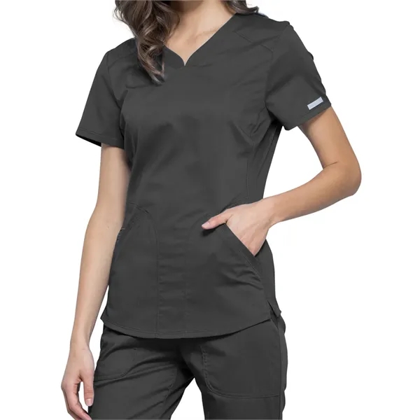 Cherokee Workwear Revolution Women's V-Neck Top... from ASI 86018 Scrub Authority / Uniform Stores