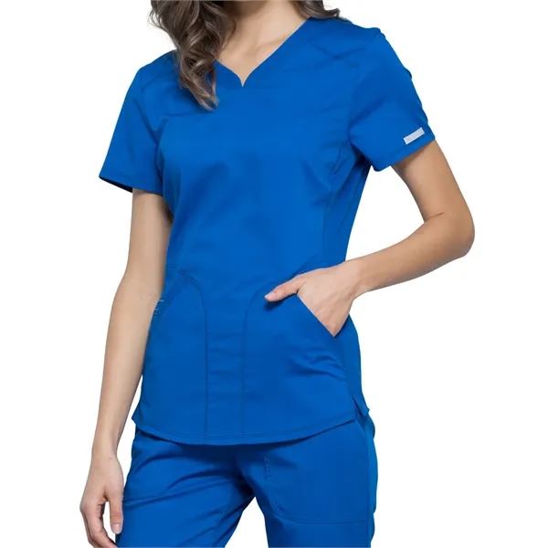 Cherokee Workwear Revolution Women's V-Neck Top... from ASI 86018 Scrub Authority / Uniform Stores