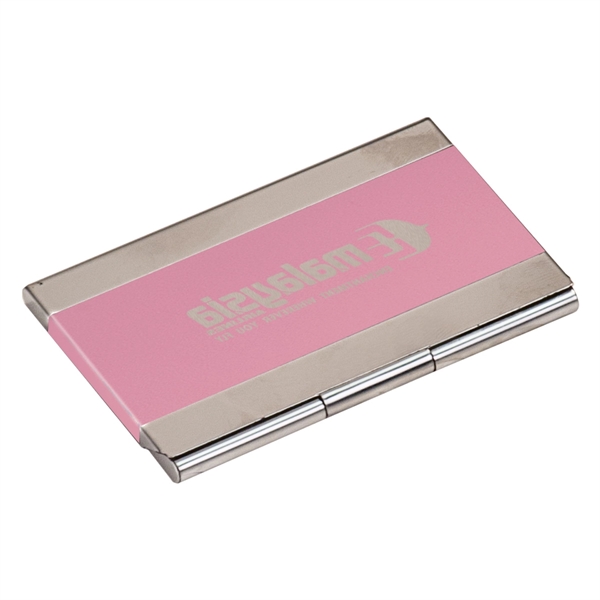 3 3/4" x 2 1/2" x 1/4" stainless steel business card... from ASI 74601 Calico
