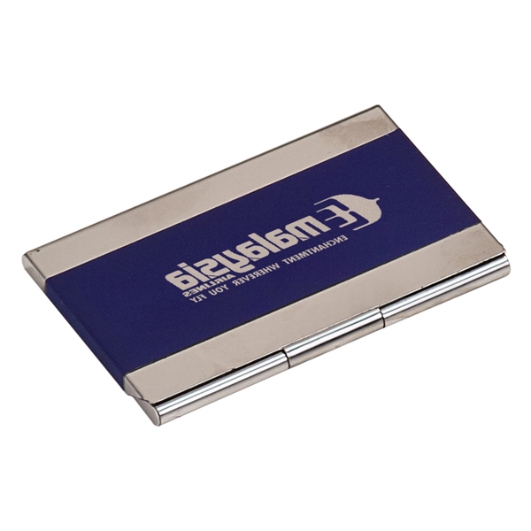 3 3/4" x 2 1/2" x 1/4" stainless steel business card... from ASI 74601 Calico