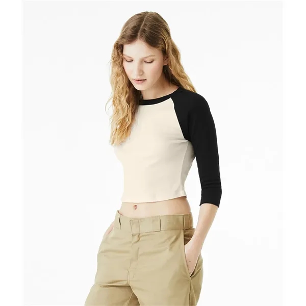 Micro Rib 3/4 Raglan Baby Tee... from ASI 89380 Staton Corporate and Casual