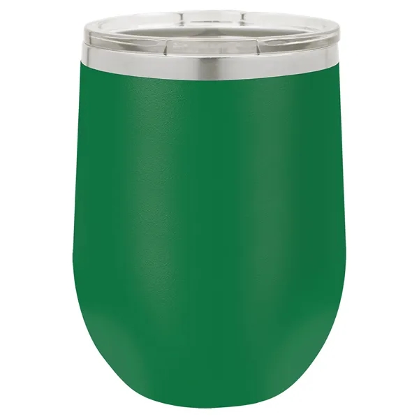 Stainless steel stemless 12 ounce insulated stemless wine tumbler with lid... from ASI 74601 Calico