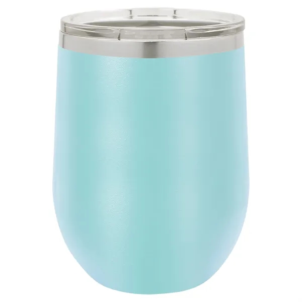 Stainless steel stemless 12 ounce insulated stemless wine tumbler with lid... from ASI 74601 Calico
