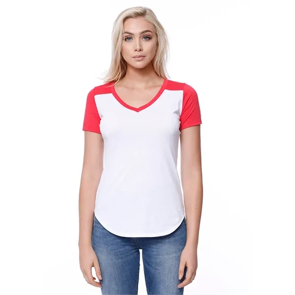 Womens Varsity V-Neck Tee... from ASI 89380 Staton Corporate and Casual