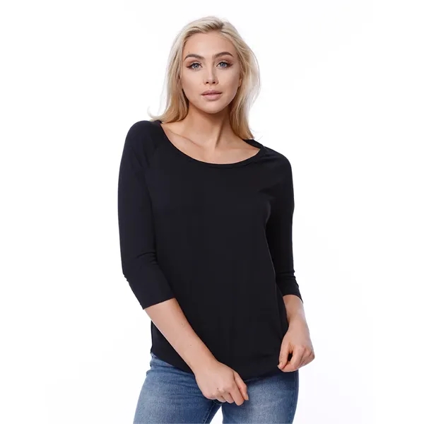 Womens CVC 3/4 Sleeve Raglan... from ASI 89380 Staton Corporate and Casual