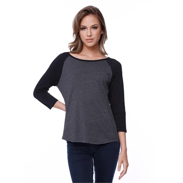 Womens CVC 3/4 Sleeve Raglan... from ASI 89380 Staton Corporate and Casual
