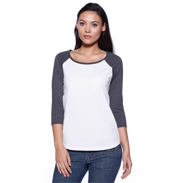 Womens CVC 3/4 Sleeve Raglan... from ASI 89380 Staton Corporate and Casual