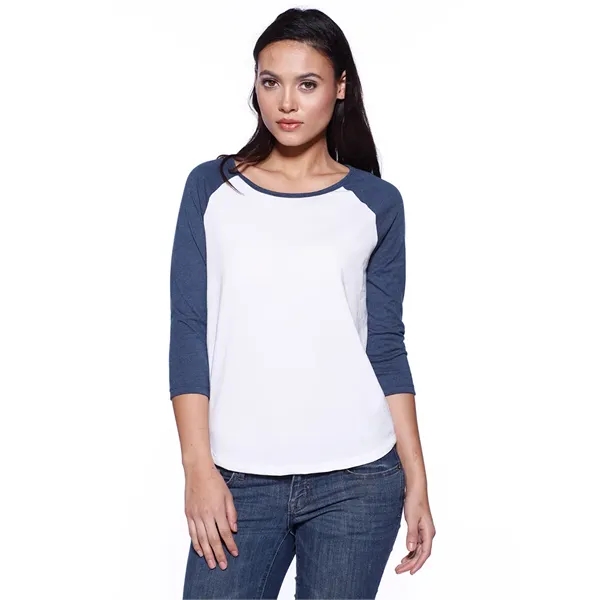 Womens CVC 3/4 Sleeve Raglan... from ASI 89380 Staton Corporate and Casual