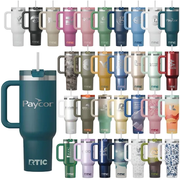 RTIC 40oz Stainless Steel Road Trip Tumbler... from ASI 74601 Calico