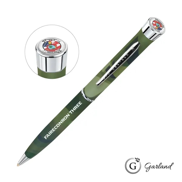 Garland® Liberty Custom Hydrodipped Ballpoint Pen - Chrome Accent... from ASI 84592 St Regis Group
