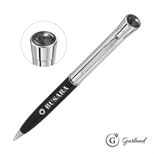 The Garland® Monogram Aura Collection Ballpoint Pen Chrome Accent combines timeless... from ASI 84592 St Regis Group