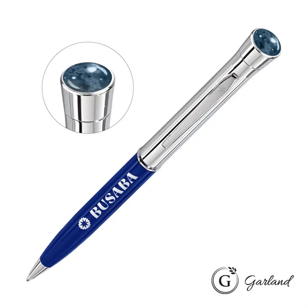 The Garland® Monogram Aura Collection Ballpoint Pen Chrome Accent combines timeless... from ASI 84592 St Regis Group