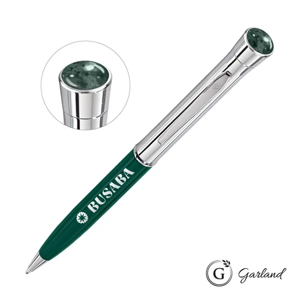 The Garland® Monogram Aura Collection Ballpoint Pen Chrome Accent combines timeless... from ASI 84592 St Regis Group