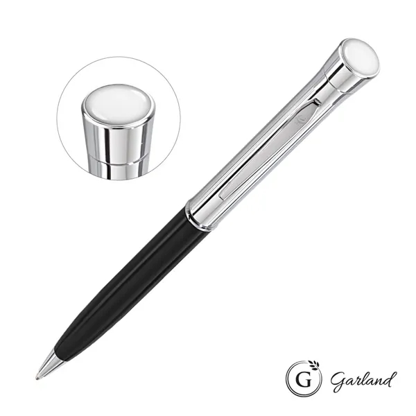 The Garland® Monogram Custom Collection Twist Ballpoint Pen Chrome Accent is... from ASI 84592 St Regis Group