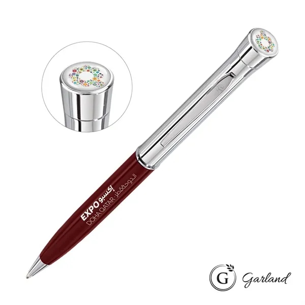 The Garland® Monogram Custom Collection Twist Ballpoint Pen Chrome Accent is... from ASI 84592 St Regis Group