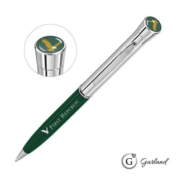 The Garland® Monogram Custom Collection Twist Ballpoint Pen Chrome Accent is... from ASI 84592 St Regis Group