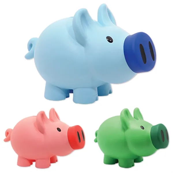 Piggy bank made of PVC rubber with 1 color pad print... from ASI 37218 Athena Promo (tm)