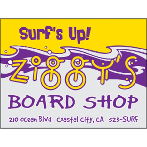 4" x 3" clear polyester decal with adhesive backing, square corners... from ASI 89910 Stouse, LLC