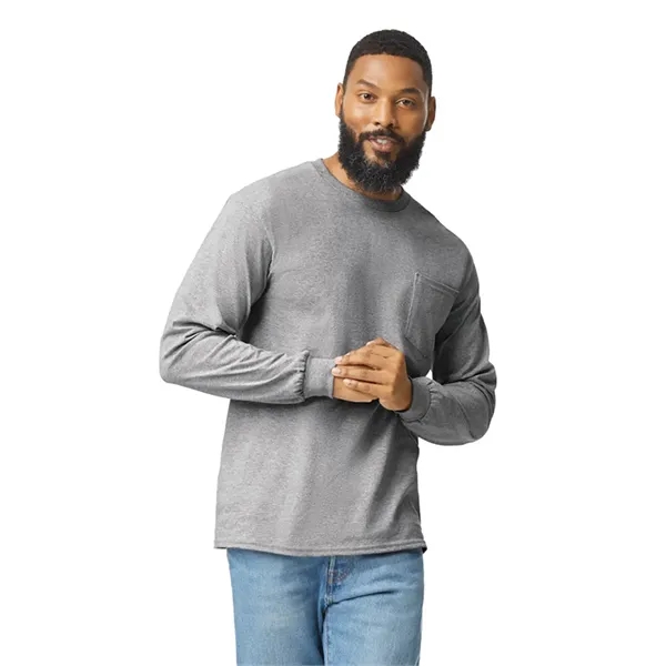Gildan Ultra Cotton Adult Long Sleeve Tee With Pocket... from ASI 89380 Staton Corporate and Casual / Staton®