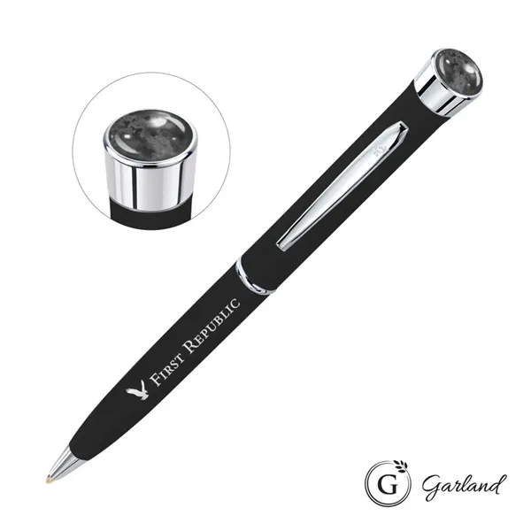 Garland® Color Matte Aura Collection Twist Ballpoint Pen - Chrome Accent... from ASI 84592 St Regis Group